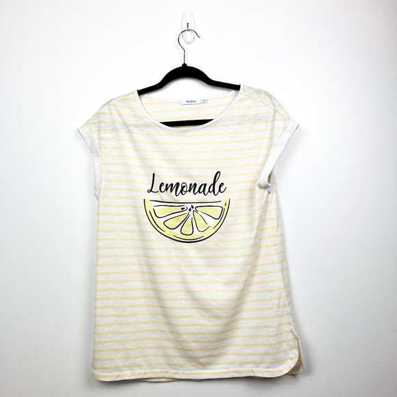 Ricki's Tops - Ricki's Yellow & White Striped "Lemonade" Tee